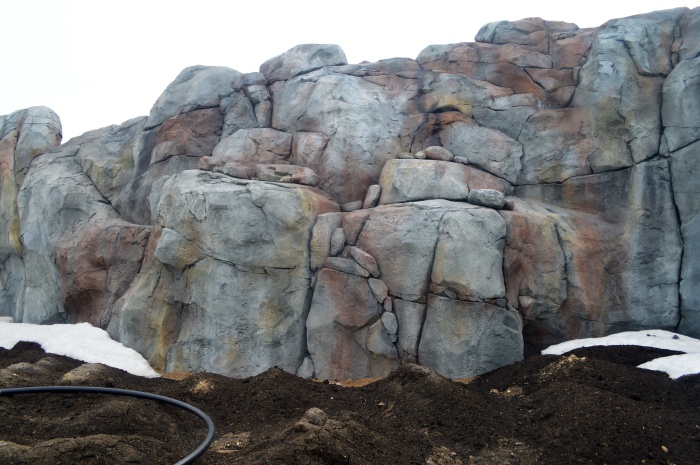 A look at some of the completed rock work. 