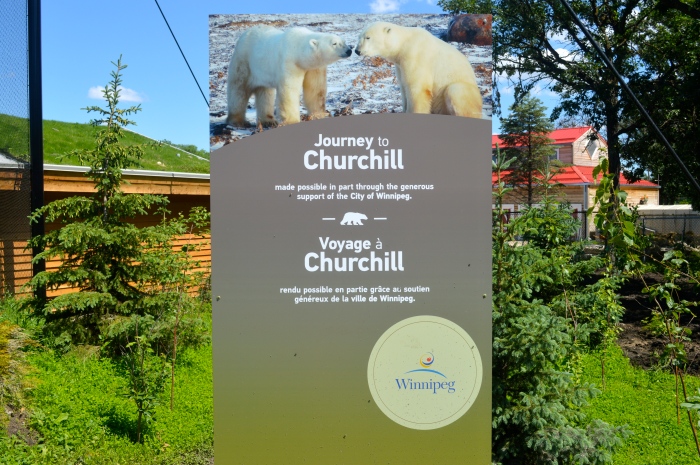 One of the many new signs at the zoo.