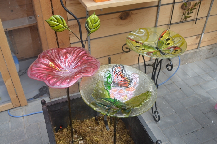 My favourite are these butterfly dishes that you can buy and have your own butterfly garden at home.